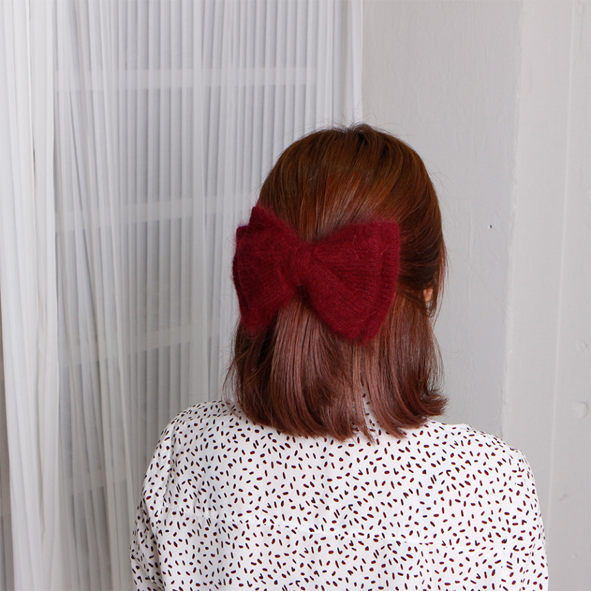 Hair Accessories Angora Ribbon Hairpin A luxurious