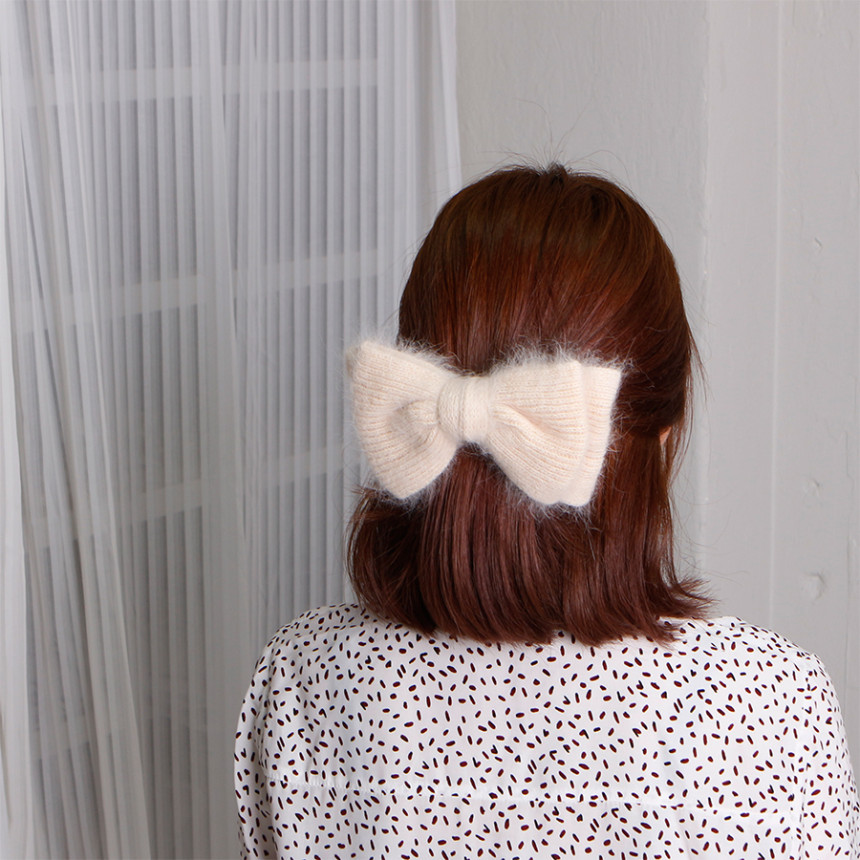 Hair Accessories Angora Ribbon Hairpin A luxurious