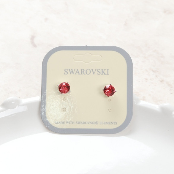 Swarovski Cubic simple earrings Daily glitter Swar
