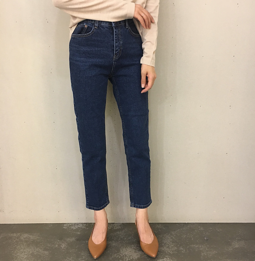 Korea Jeans Pants Slim Exhaust Denim Pants sml