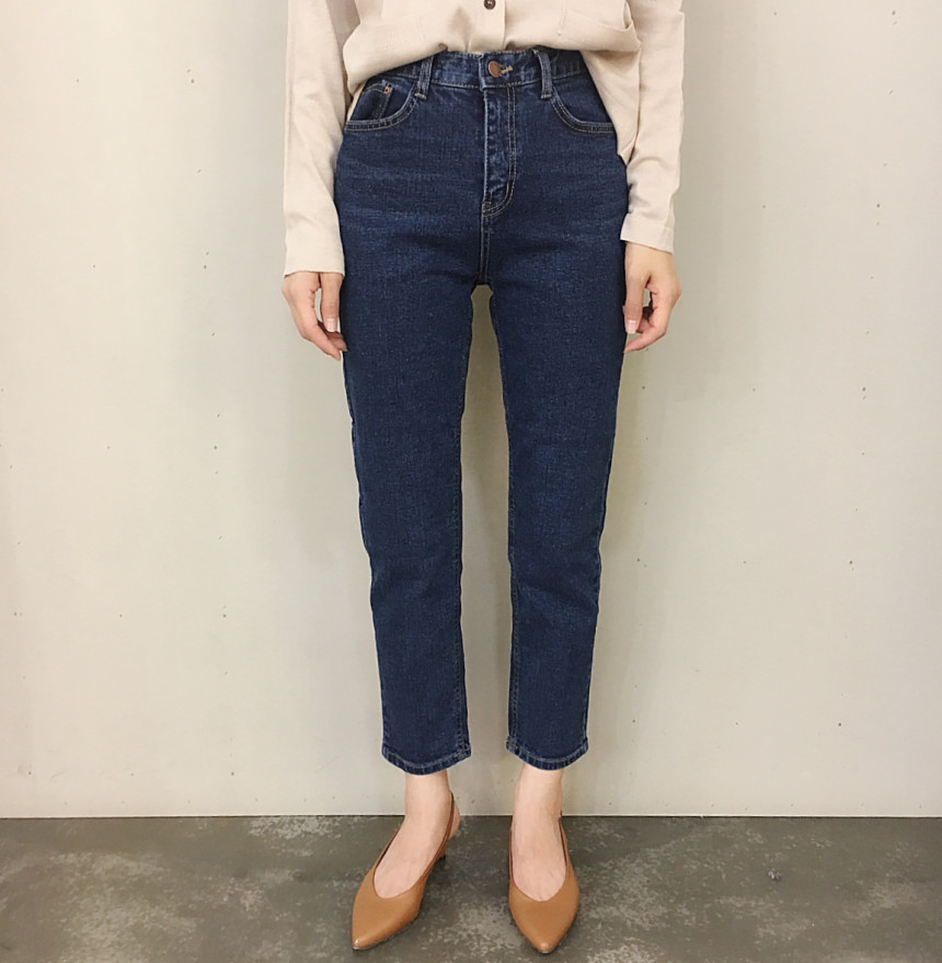Korea Jeans Pants Slim Exhaust Denim Pants sml
