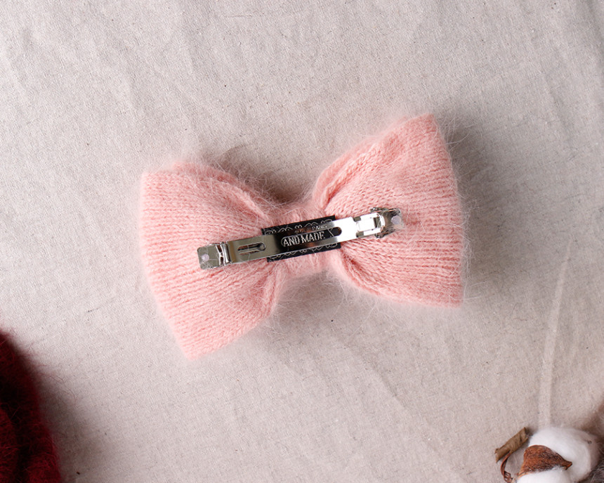 Hair Accessories Angora Ribbon Hairpin A luxurious