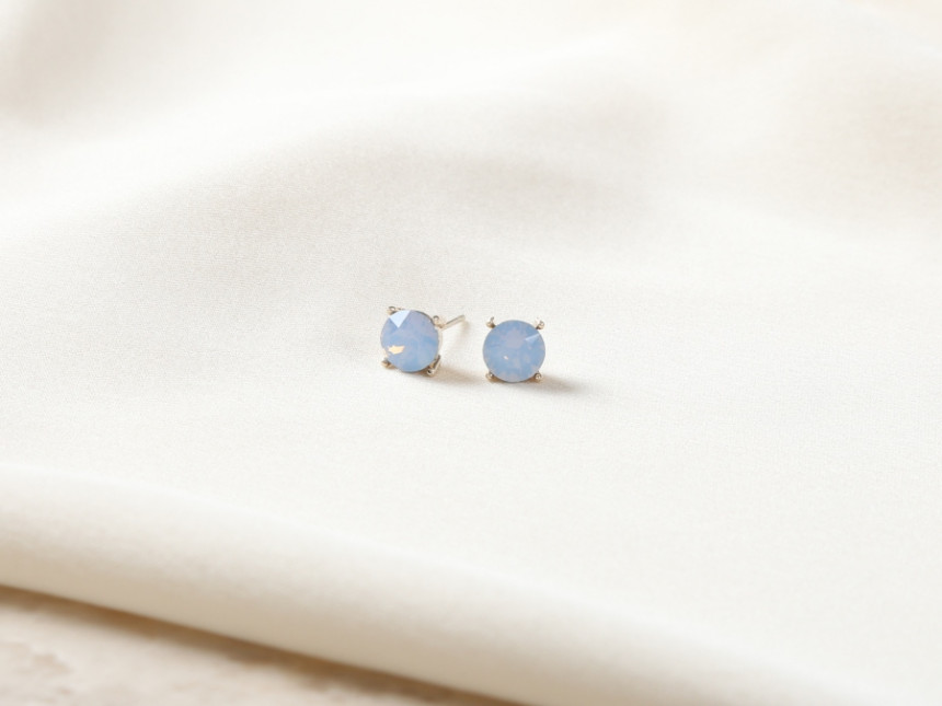 Swarovski Cubic simple earrings Daily glitter Swar