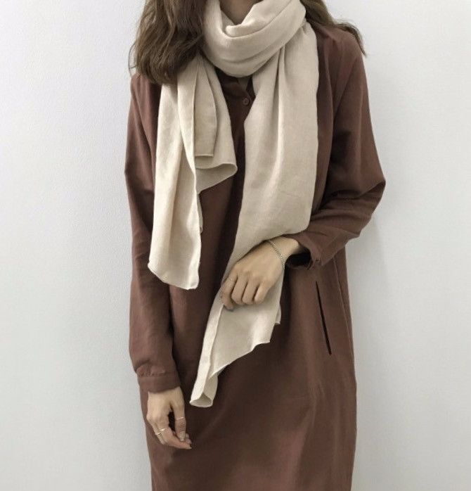 Soul muffler 3color 30s women's woolly shawl kn