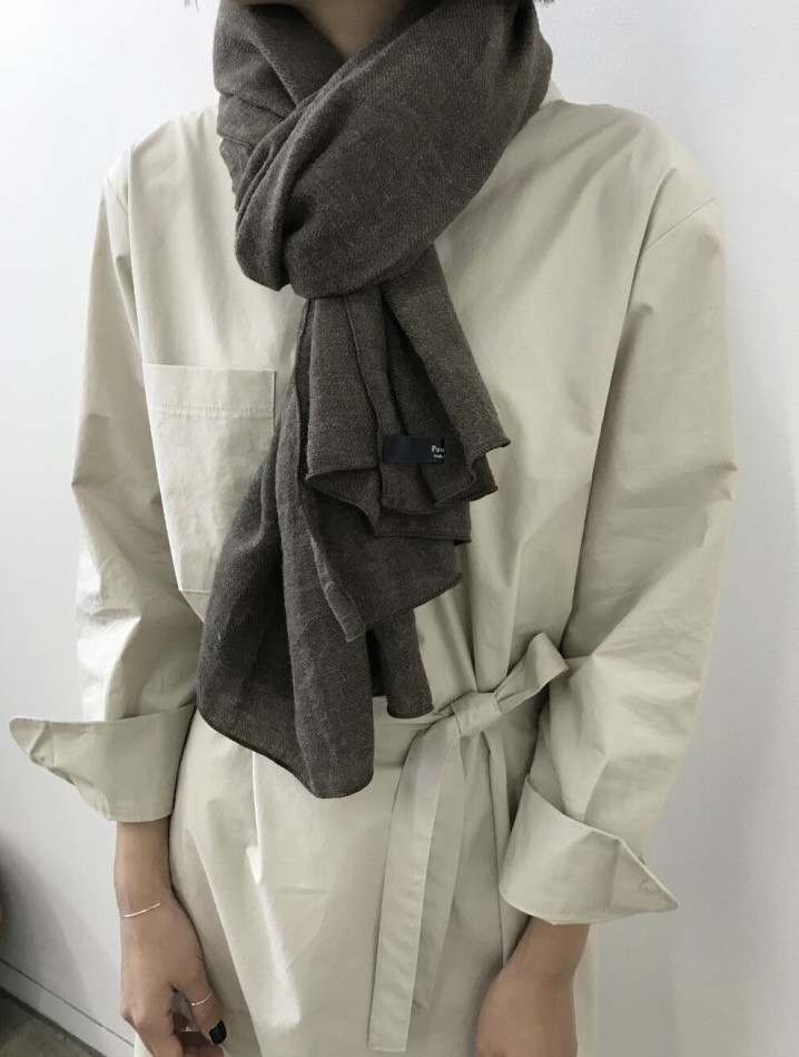 Soul muffler 3color 30s women's woolly shawl kn