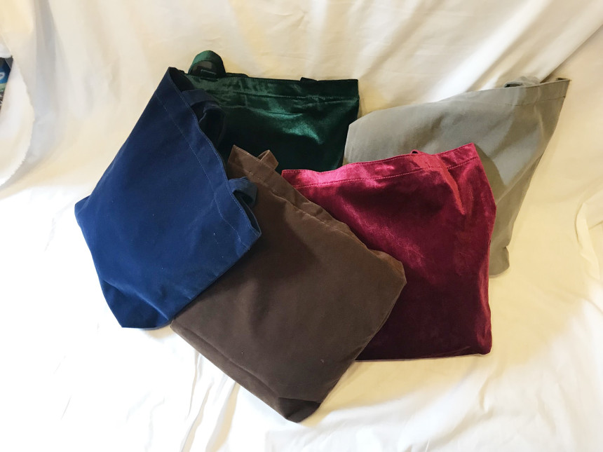 WINTER velvet eco-bag with 5color sense coordinati