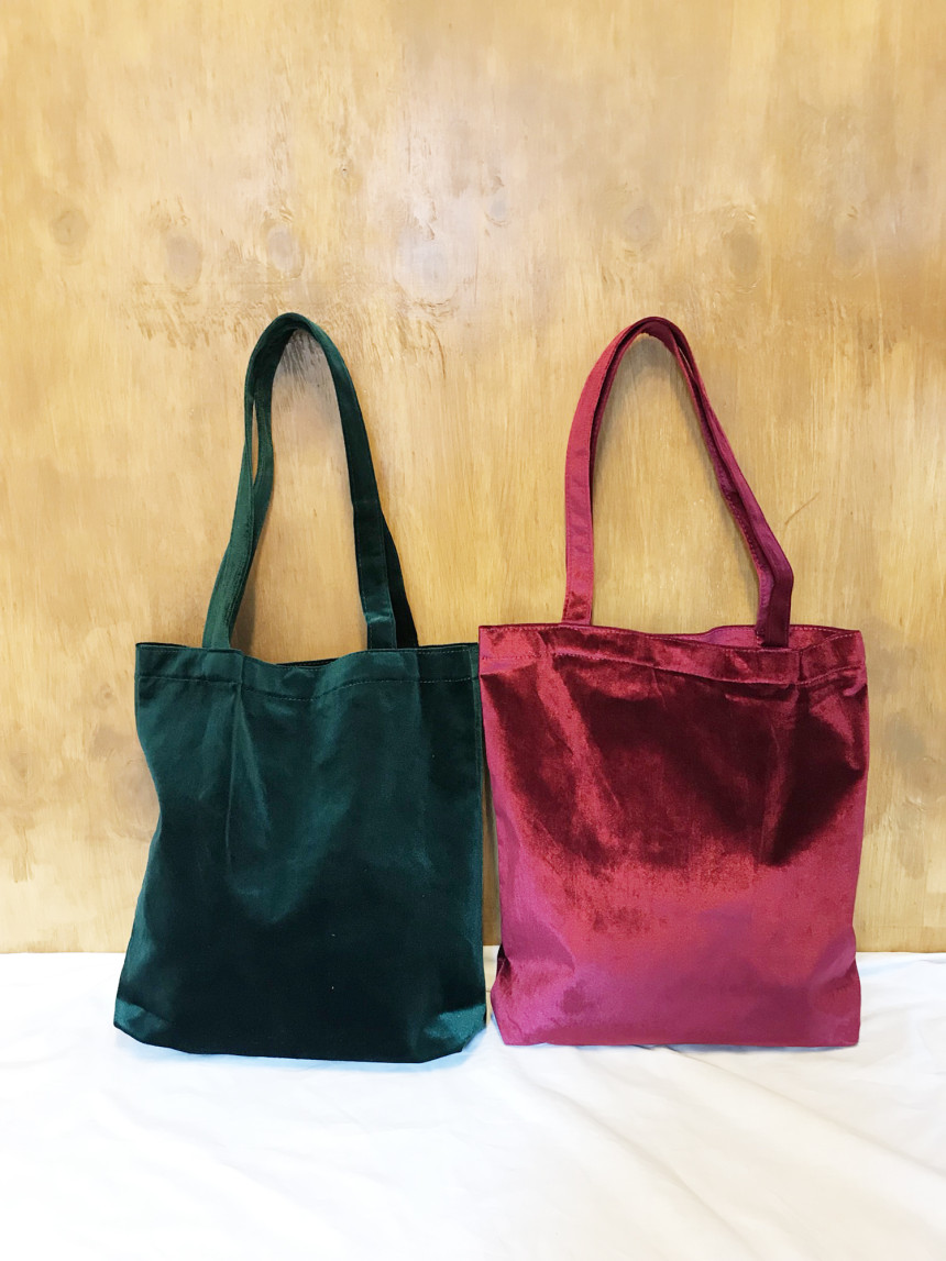 WINTER velvet eco-bag with 5color sense coordinati