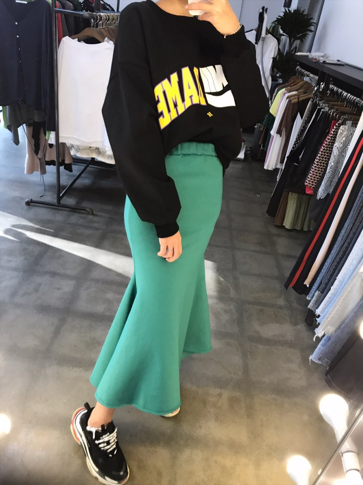 Long Mermaid Skirt 30 Women's Winter Easy-to-co