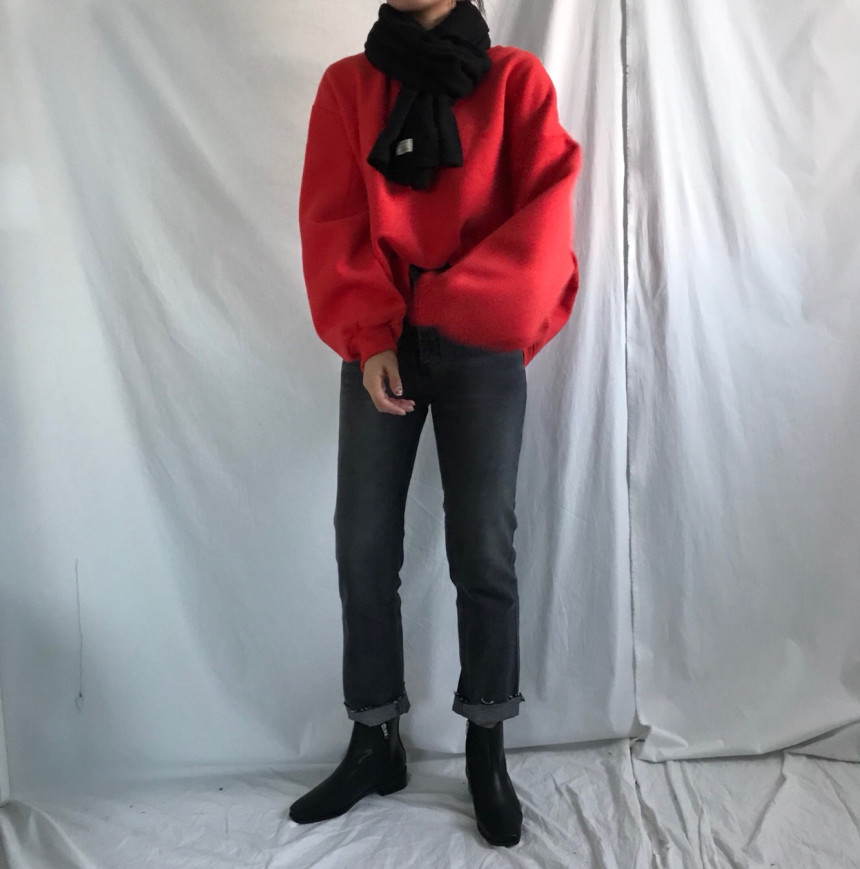 Wool Knit Muffler Women Men Unisex Basic Basic Win