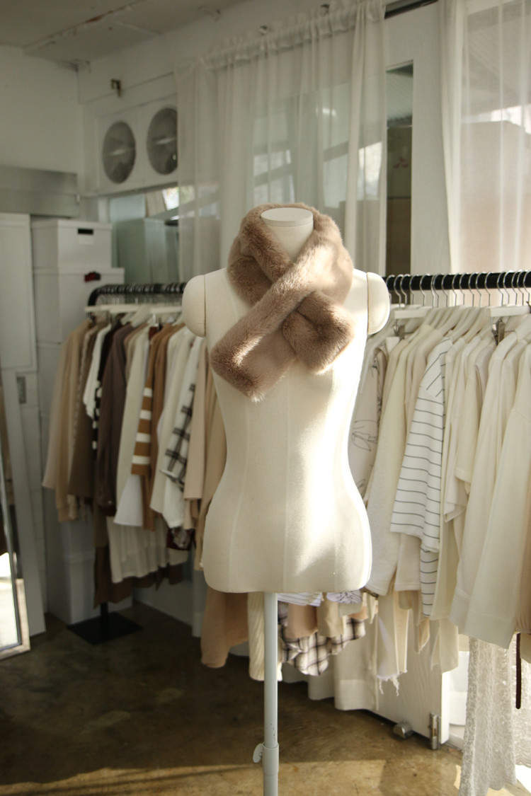 Eco Shawl Rex Muffler Artificial Fur