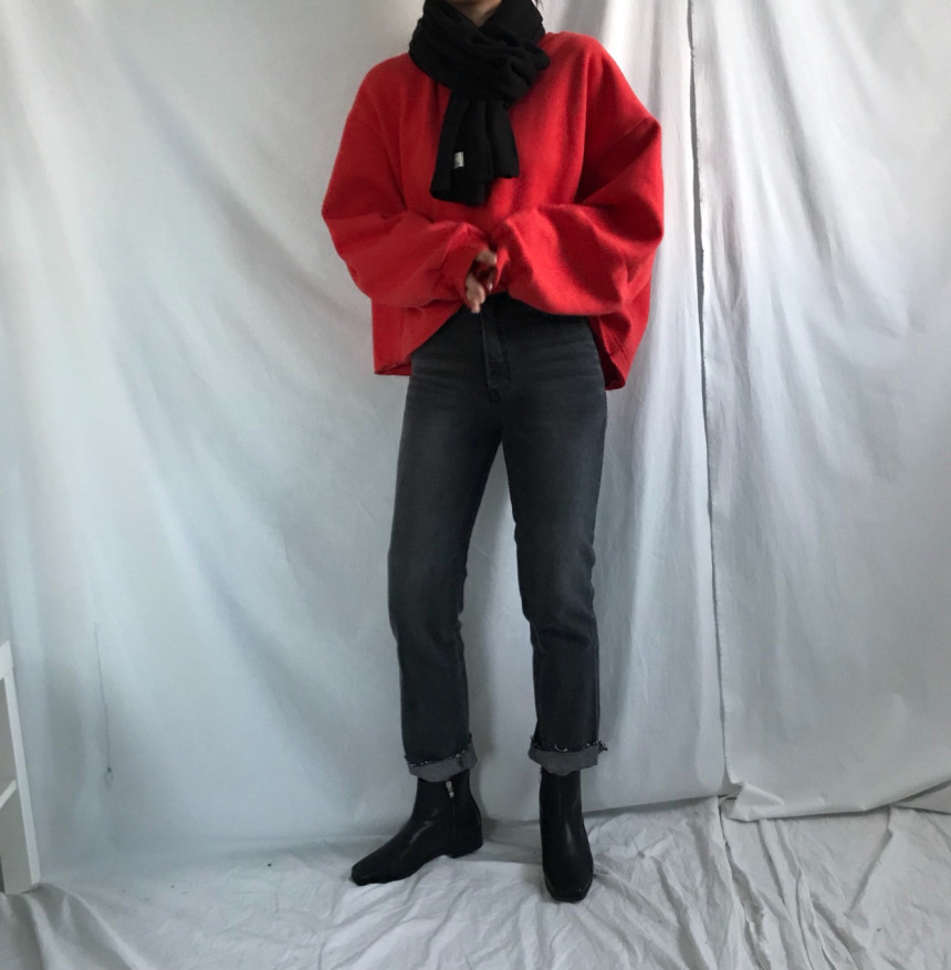 Wool Knit Muffler Women Men Unisex Basic Basic Win