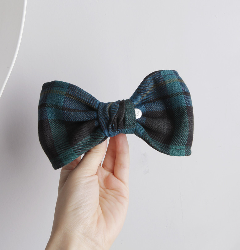 Hair Accessories Green Check Hairpins