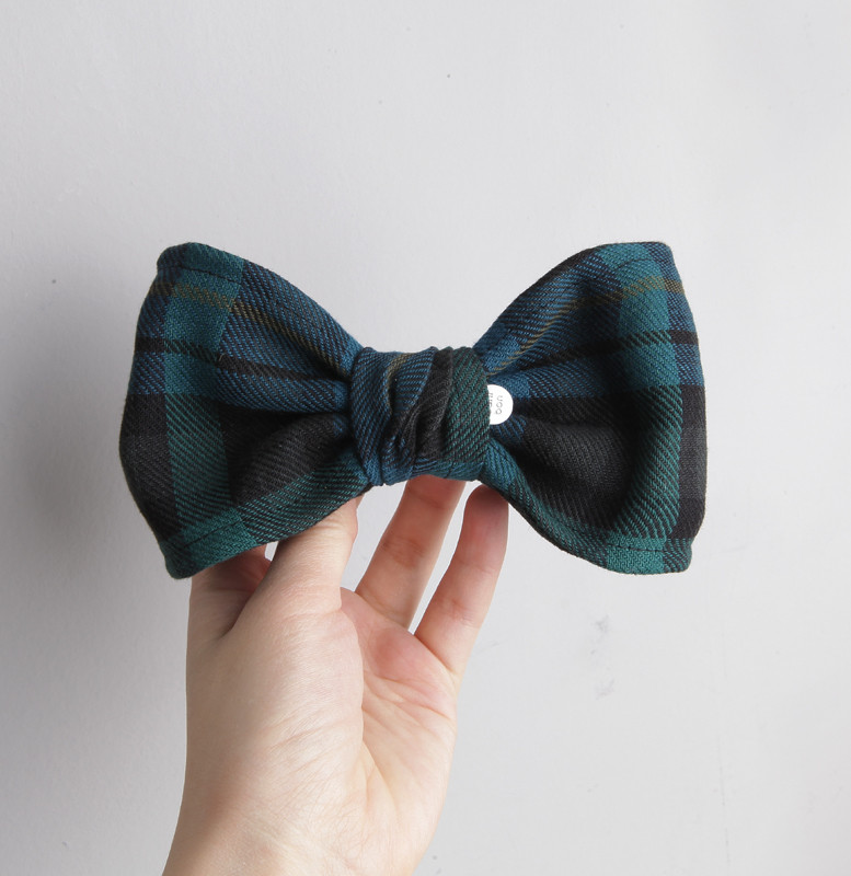 Hair Accessories Green Check Hairpins