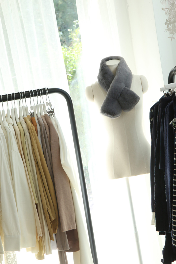 Eco Shawl Rex Muffler Artificial Fur