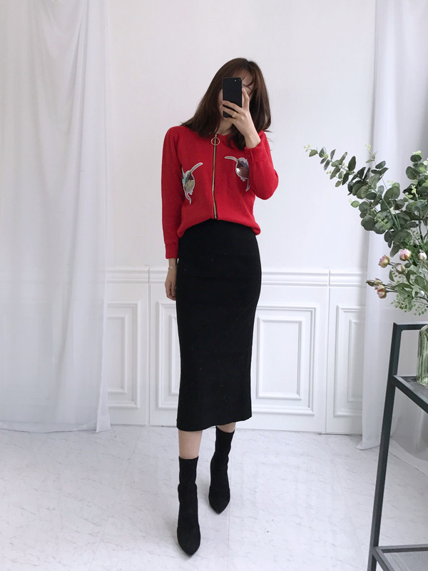 Banding H-line tweeter Long skirt Must-haves item 