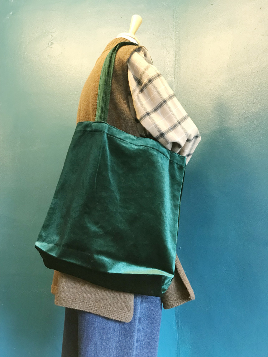 WINTER velvet eco-bag with 5color sense coordinati