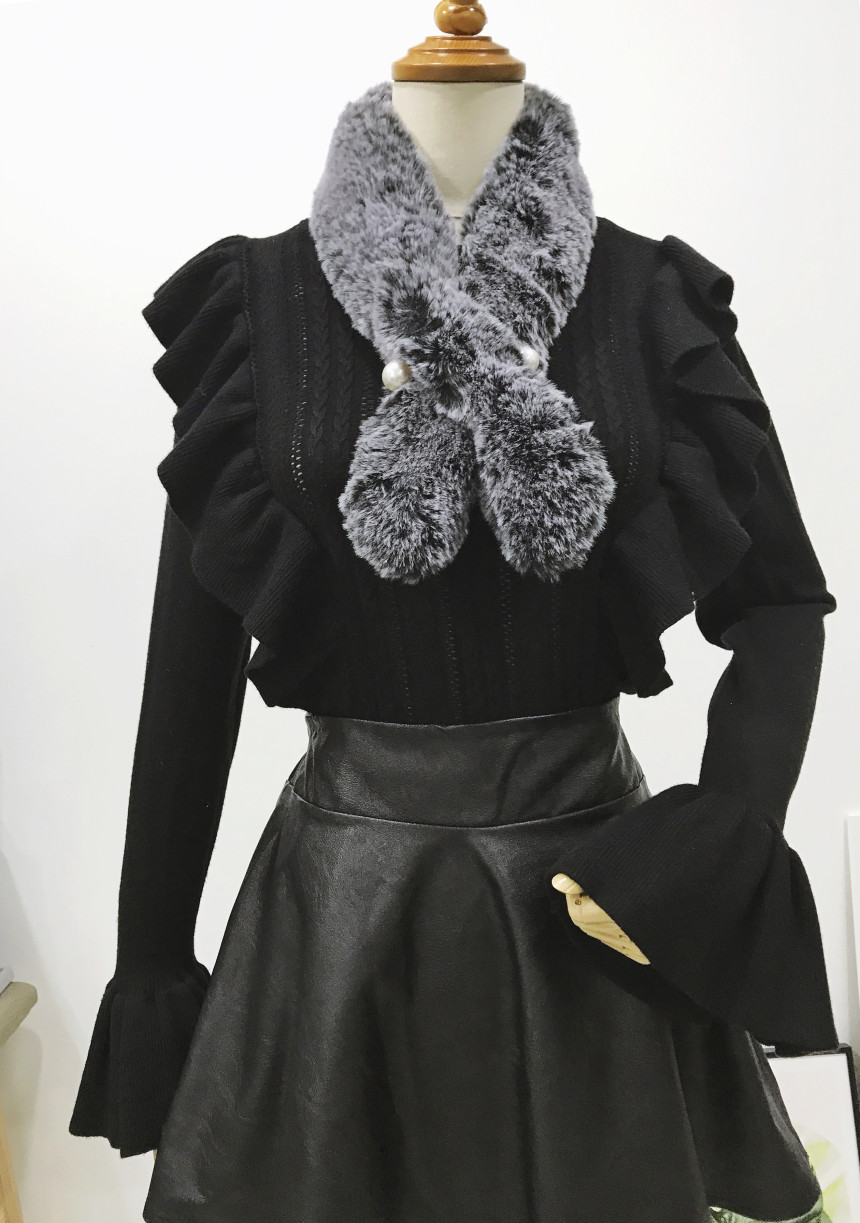 Eco shawl Year-end gathering Outing winter coordin