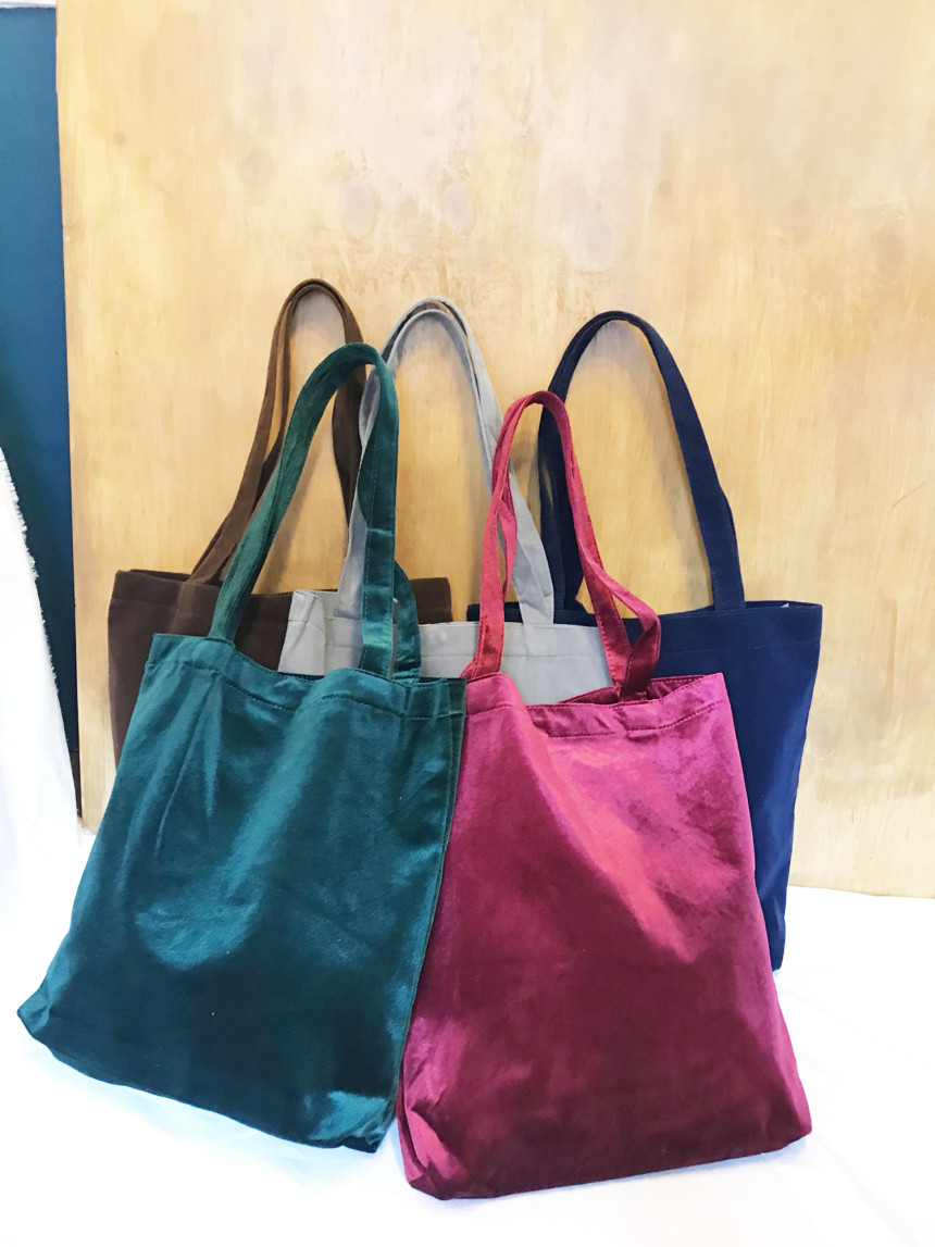 WINTER velvet eco-bag with 5color sense coordinati