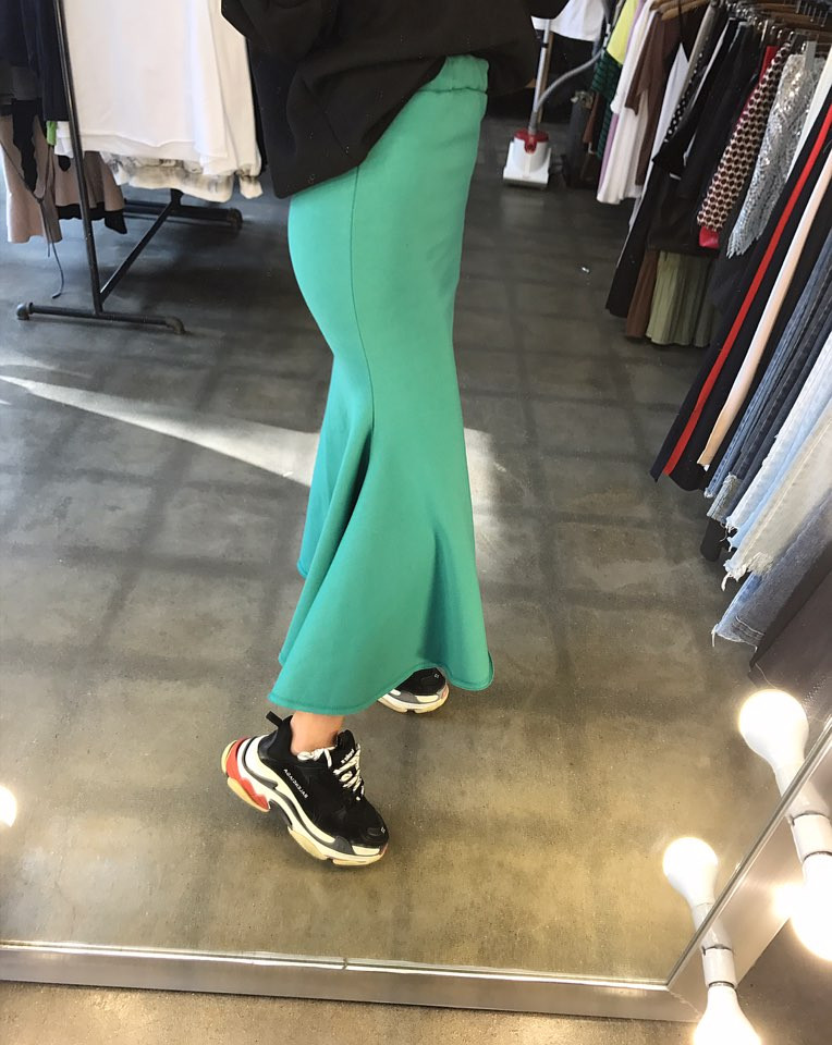 Long Mermaid Skirt 30 Women's Winter Easy-to-co