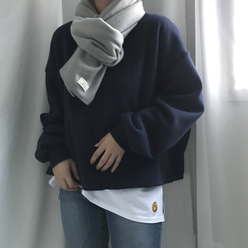 Wool Knit Muffler Women Men Unisex Basic Basic Win