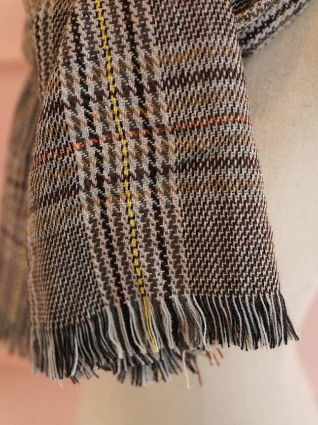 Check muffler Autumn A warm classic ring that will