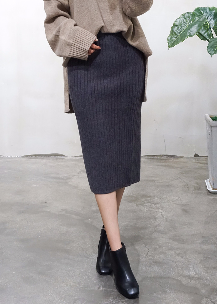 Fall Winter Pleat Bending H-line back-to-back knit