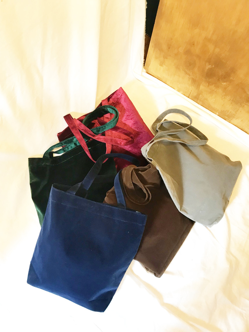 WINTER velvet eco-bag with 5color sense coordinati