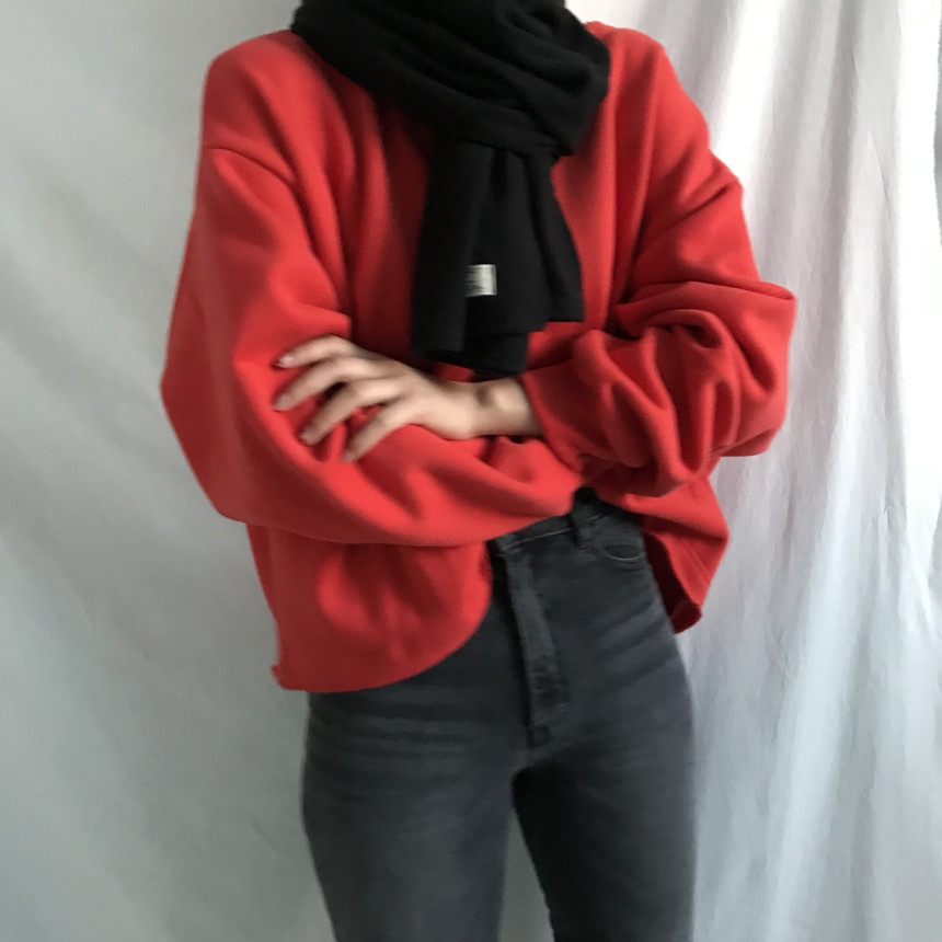 Wool Knit Muffler Women Men Unisex Basic Basic Win