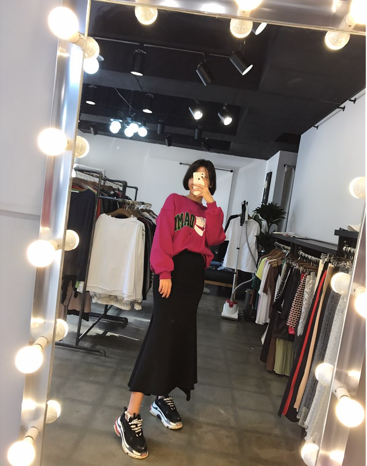 Long Mermaid Skirt 30 Women's Winter Easy-to-co