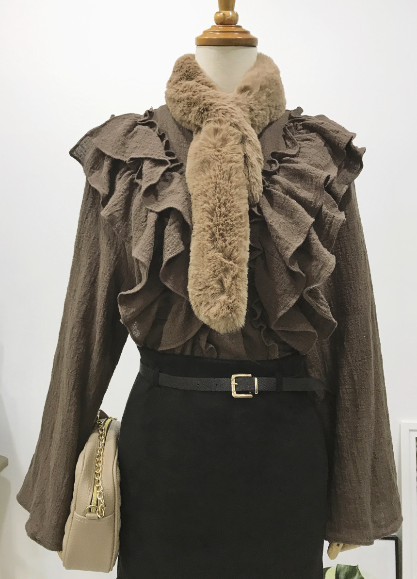 Eco shawl Year-end gathering Outing winter coordin