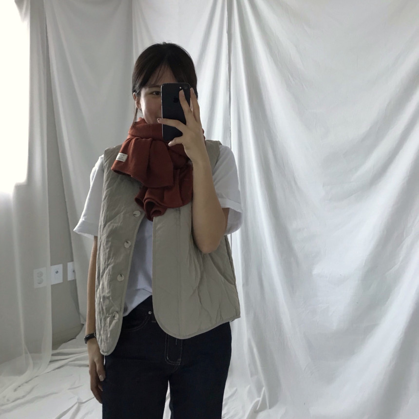 Wool Knit Muffler Women Men Unisex Basic Basic Win