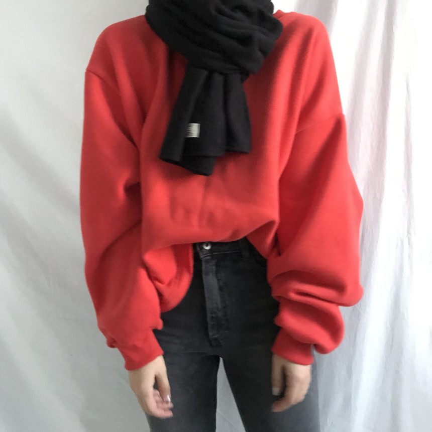 Wool Knit Muffler Women Men Unisex Basic Basic Win