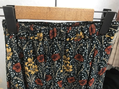 Flower chiffon long skirt Lovely look romantic Sty