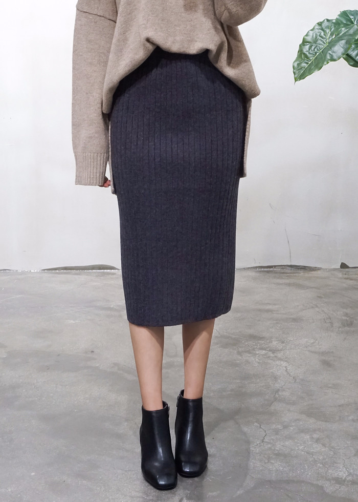 Fall Winter Pleat Bending H-line back-to-back knit
