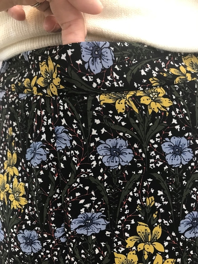 Flower chiffon long skirt Lovely look romantic Sty