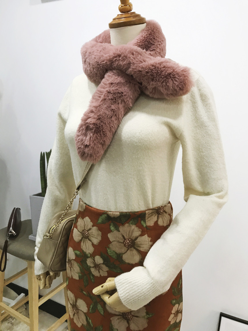 Eco shawl Year-end gathering Outing winter coordin