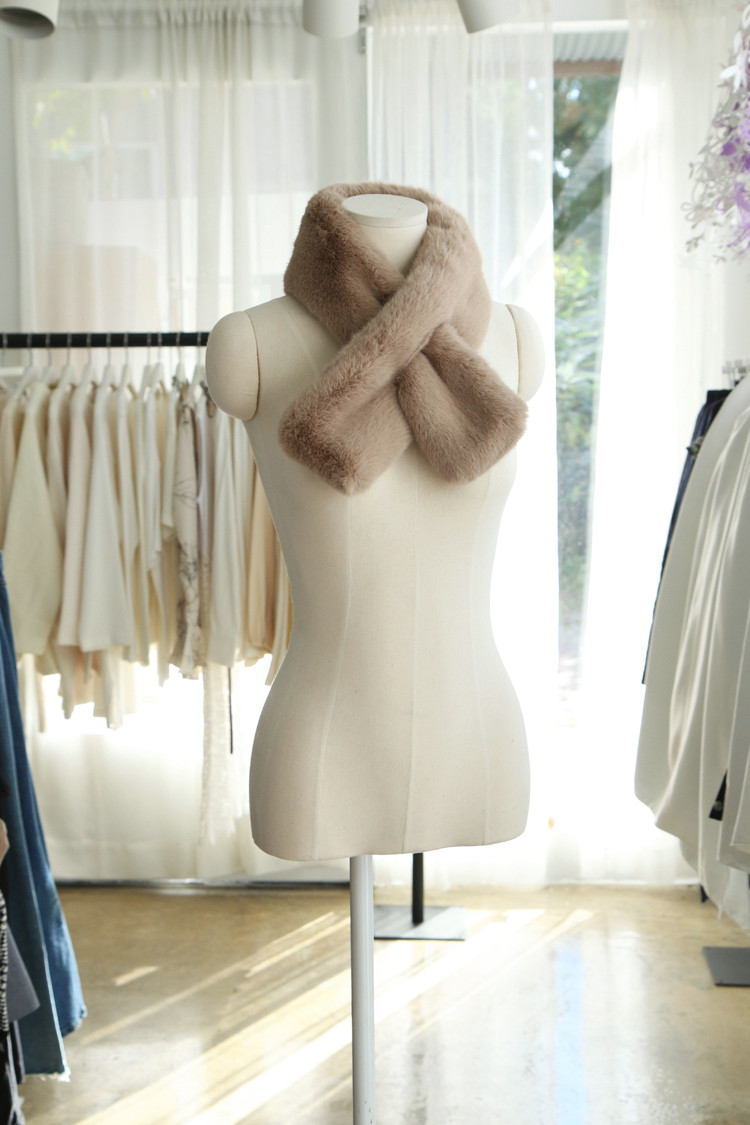 Eco Shawl Rex Muffler Artificial Fur