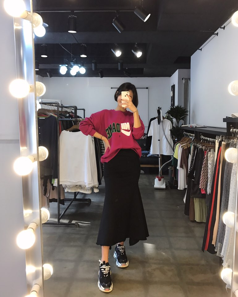 Long Mermaid Skirt 30 Women's Winter Easy-to-co