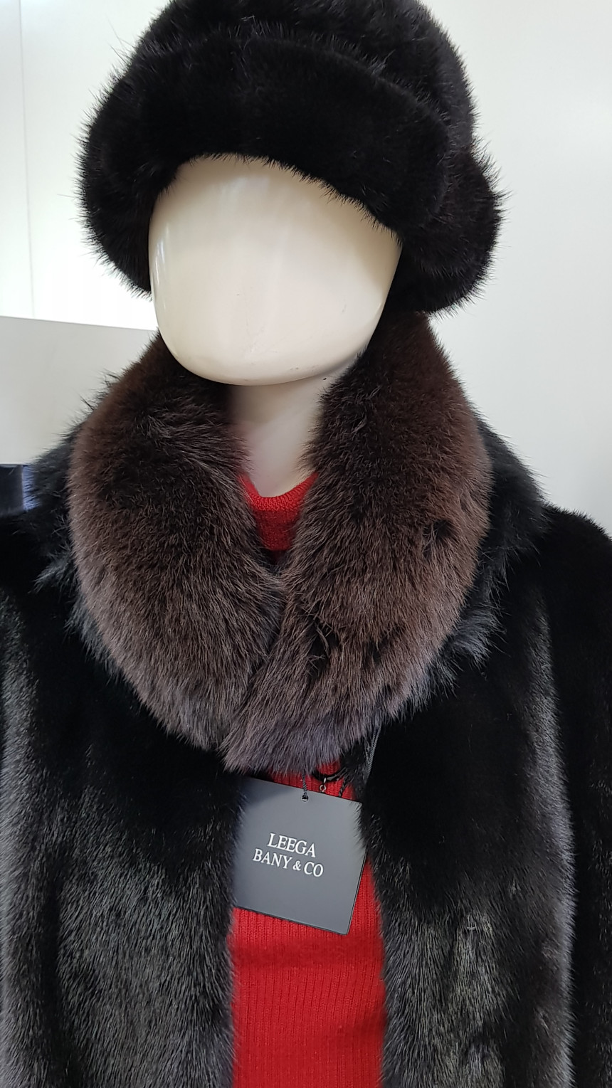 Riga Fur Fox Muffler LQW6SF819 Luxurious Simple Sh