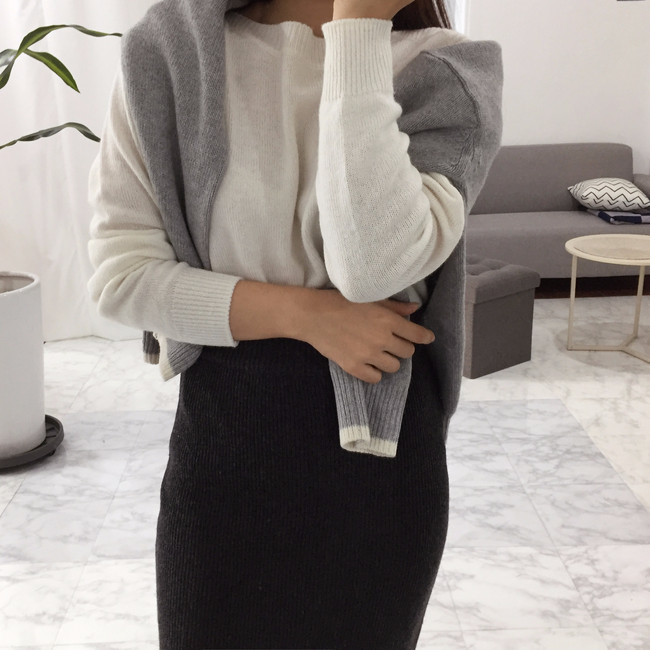 Long skirt long skirts Basic coordination Good pri