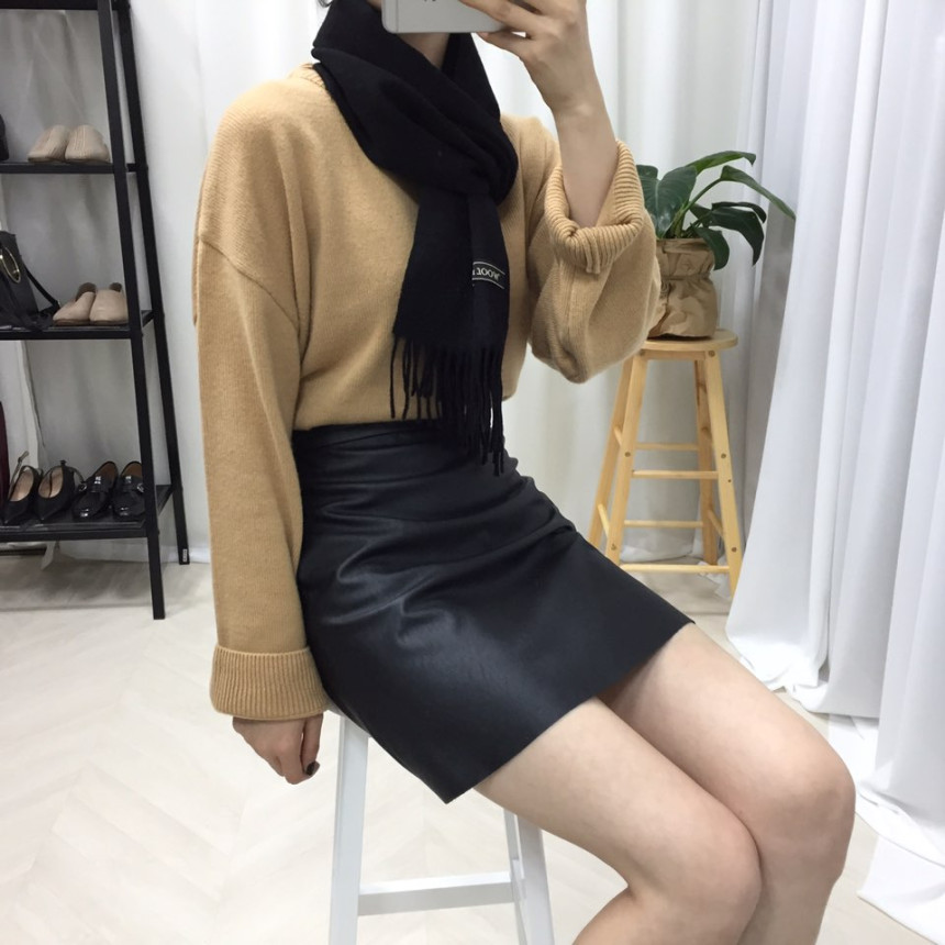 Wool 100 muffler 7color Wool shawl Winter item coo