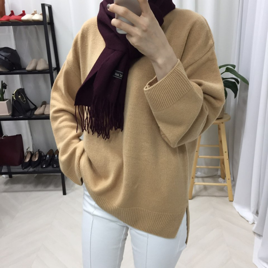 Wool 100 muffler 7color Wool shawl Winter item coo
