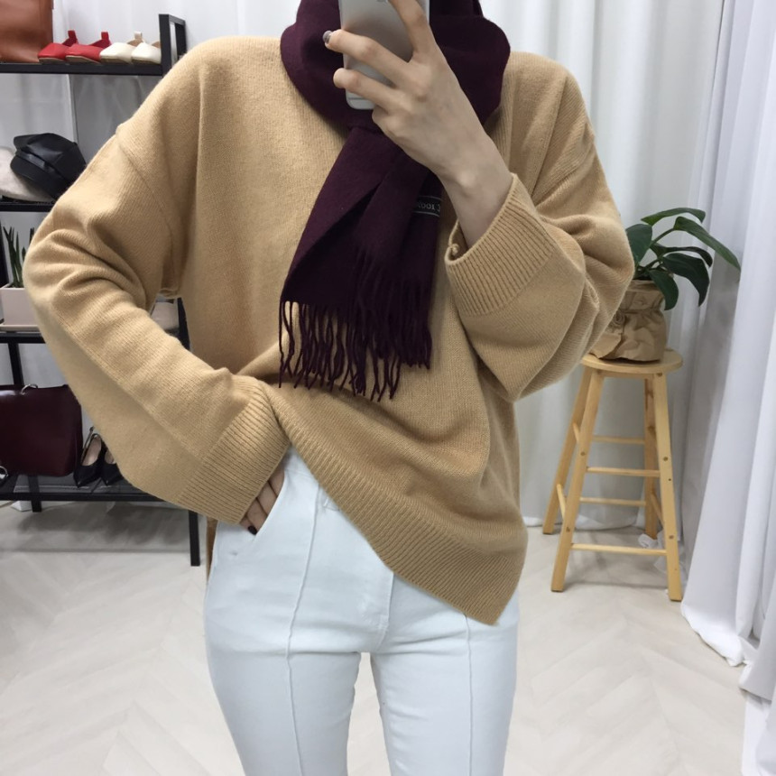 Wool 100 muffler 7color Wool shawl Winter item coo