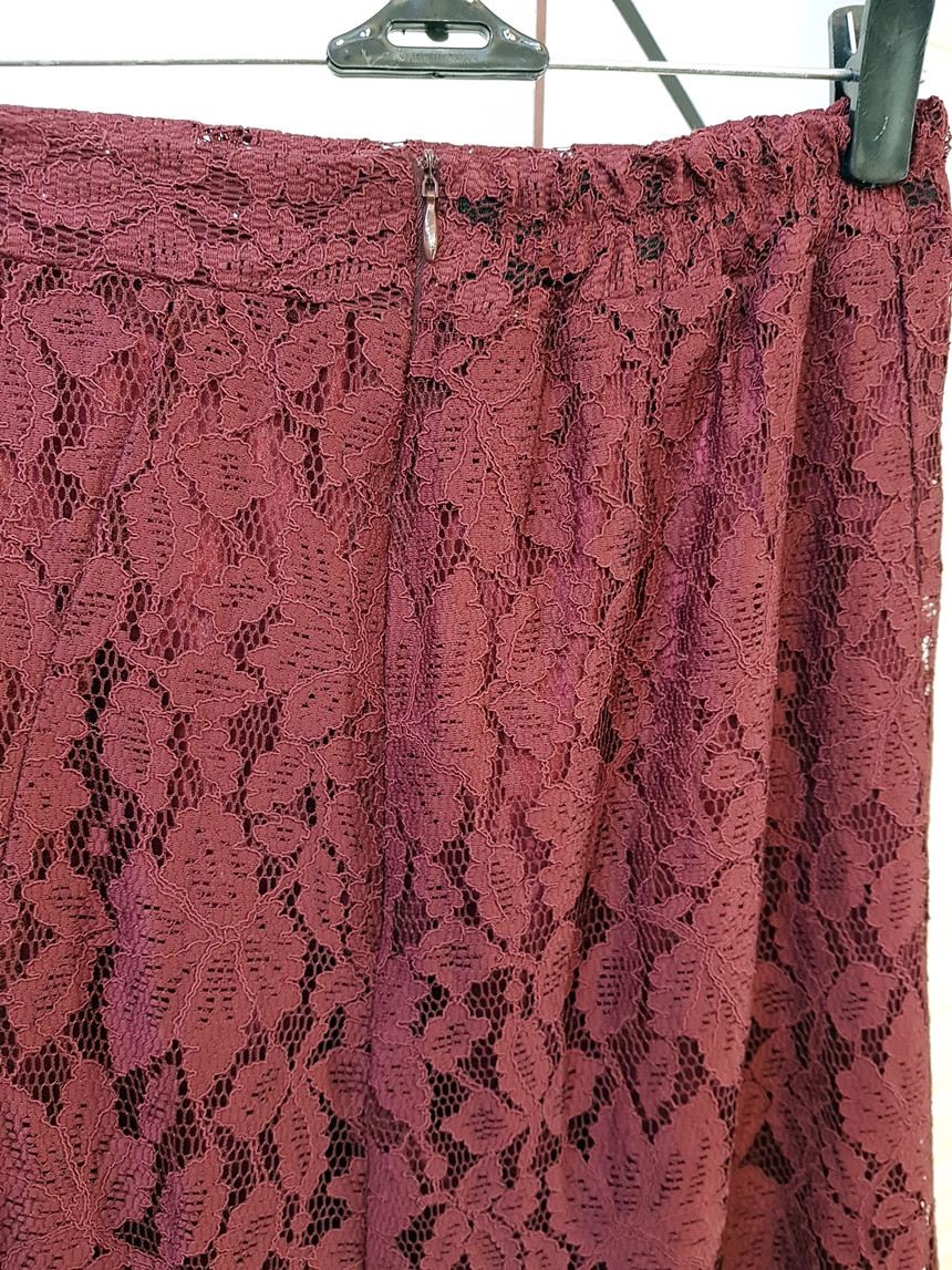 Lace Mermaid Long Skirt 3 Color Skirt Frill Flare 