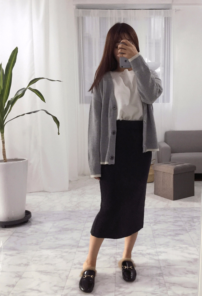 Long skirt long skirts Basic coordination Good pri