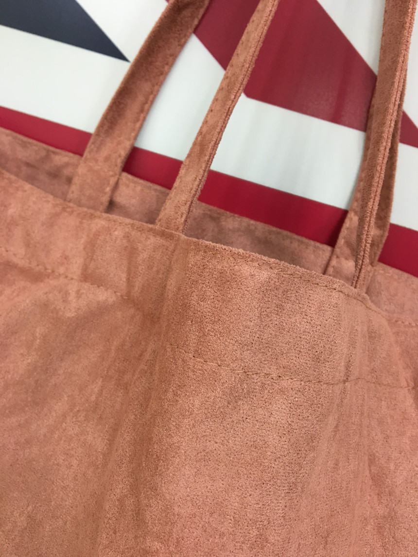 Suede simple eco bag 3col