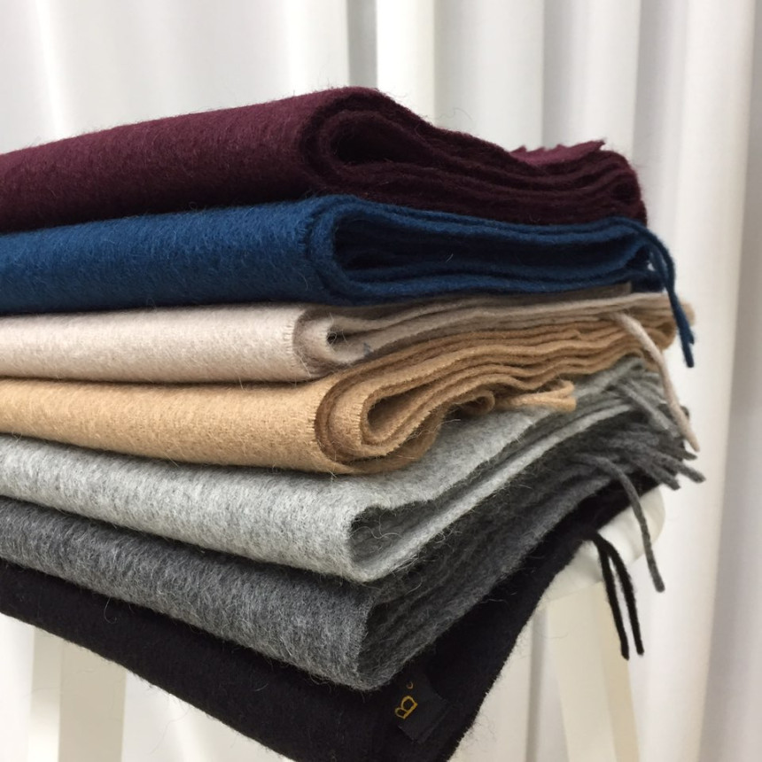 Wool 100 muffler 7color Wool shawl Winter item coo