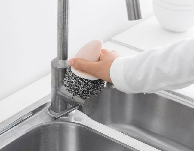 Scrubber Dish Washing Sally's Modern Handle