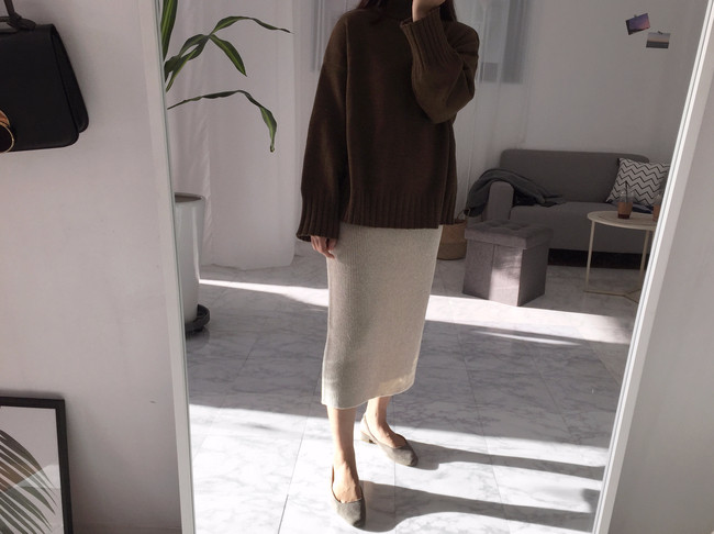 Long skirt long skirts Basic coordination Good pri