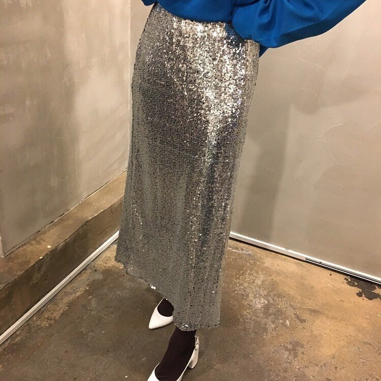Sequins Long skirts Daily Chicah High quality Eleg